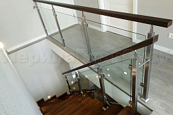 Перила и ограждения из нержавейки и дерева в Челябинске. Готовые проекты ПерилаГлавСнаб - фото 16