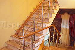 Ограждения из нержавеющей стали с тремя ригелями в Челябинске. Готовые проекты ПерилаГлавСнаб - фото 12