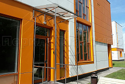 Козырьки и навесы на металлокаркасе в Челябинске. Готовые проекты ПерилаГлавСнаб - фото 13