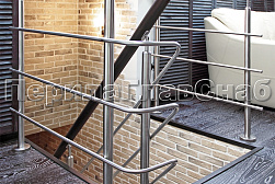 Перила и ограждения из нержавейки и дерева в Челябинске. Готовые проекты ПерилаГлавСнаб - фото 4