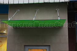 Стеклянные козырьки на вантах в Челябинске. Готовые проекты ПерилаГлавСнаб - фото 13