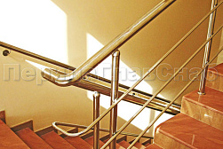 Ограждения из нержавеющей стали с тремя ригелями в Челябинске. Готовые проекты ПерилаГлавСнаб - фото 15