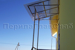 Козырьки и навесы на металлокаркасе в Челябинске. Готовые проекты ПерилаГлавСнаб - фото 22