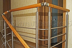 Ограждения из нержавеющей стали с тремя ригелями в Челябинске. Готовые проекты ПерилаГлавСнаб - фото 11