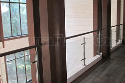 Ограждения из нержавейки со стеклом в Челябинске. Готовые проекты ПерилаГлавСнаб - фото 24