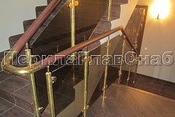 Латунные перила под золото в Челябинске. Готовые проекты ПерилаГлавСнаб - фото 14 Латунные перила под золото в Челябинске. Готовые проекты ПерилаГлавСнаб - фото 14