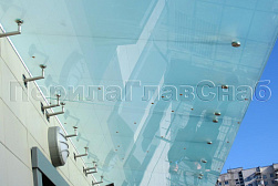 Стеклянные козырьки на вантах в Челябинске. Готовые проекты ПерилаГлавСнаб - фото 28