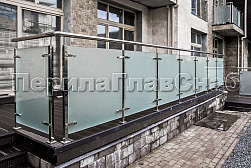 Стеклянные перила для балконов в Челябинске. Готовые проекты ПерилаГлавСнаб - фото 36