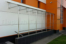 Козырьки и навесы на металлокаркасе в Челябинске. Готовые проекты ПерилаГлавСнаб - фото 17