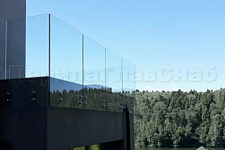 Стеклянные перила для балконов в Челябинске. Готовые проекты ПерилаГлавСнаб - фото 33