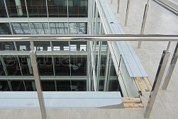 Ограждения и перила без ригелей из нержавеющей стали (без заполнения) в Челябинске. Готовые проекты ПерилаГлавСнаб - фото 5