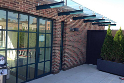 Консольные козырьки и навесы в Челябинске. Готовые проекты ПерилаГлавСнаб - фото 13