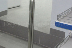 Ограждения и перила без ригелей из нержавеющей стали (без заполнения) в Челябинске. Готовые проекты ПерилаГлавСнаб - фото 2