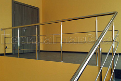 Ограждения из нержавеющей стали с тремя ригелями в Челябинске. Готовые проекты ПерилаГлавСнаб - фото 17