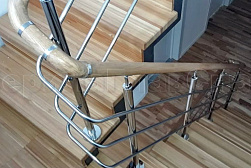 Ограждения из нержавеющей стали с тремя ригелями в Челябинске. Готовые проекты ПерилаГлавСнаб - фото 7