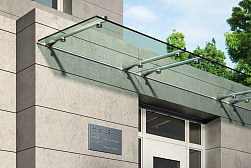 Консольные козырьки и навесы в Челябинске. Готовые проекты ПерилаГлавСнаб - фото 8