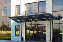 Консольные козырьки и навесы в Челябинске. Готовые проекты ПерилаГлавСнаб - фото 11