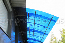 Консольные козырьки и навесы в Челябинске. Готовые проекты ПерилаГлавСнаб - фото 2