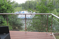 Ограждения из нержавейки со стеклом в Челябинске. Готовые проекты ПерилаГлавСнаб - фото 2