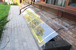 Козырьки и навесы на металлокаркасе в Челябинске. Готовые проекты ПерилаГлавСнаб - фото 7