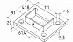 Фланец для трубы с пазом 40х60 мм, литой, полированный (AISI 304) k544