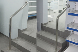 Ограждения и перила без ригелей из нержавеющей стали (без заполнения) в Челябинске. Готовые проекты ПерилаГлавСнаб - фото 1