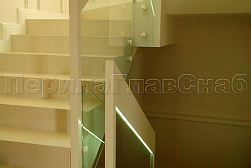 Цельностеклянные ограждения на несущем стекле в Челябинске. Готовые проекты ПерилаГлавСнаб - фото 30