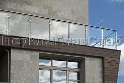 Ограждения из нержавейки со стеклом в Челябинске. Готовые проекты ПерилаГлавСнаб - фото 17