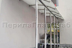 Козырьки и навесы на металлокаркасе в Челябинске. Готовые проекты ПерилаГлавСнаб - фото 27