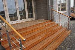 Перила и ограждения из нержавейки и дерева в Челябинске. Готовые проекты ПерилаГлавСнаб - фото 9