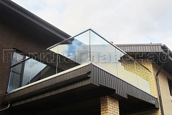 Стеклянные перила для балконов в Челябинске. Готовые проекты ПерилаГлавСнаб - фото 43