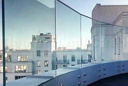 Цельностеклянные ограждения для крыш в Челябинске. Готовые проекты ПерилаГлавСнаб - фото 6