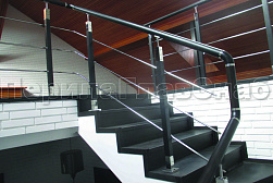 Ограждения из нержавеющей стали с тремя ригелями в Челябинске. Готовые проекты ПерилаГлавСнаб - фото 19