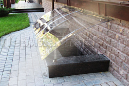 Козырьки и навесы на металлокаркасе в Челябинске. Готовые проекты ПерилаГлавСнаб - фото 6