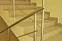 Перила и ограждения из нержавеющей стали с двумя ригелями в Челябинске. Готовые проекты ПерилаГлавСнаб - фото 10