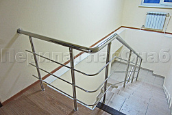 Ограждения из нержавеющей стали с тремя ригелями в Челябинске. Готовые проекты ПерилаГлавСнаб - фото 14