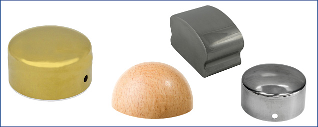  Заглушки для деревянного поручня в Челябинске. Комплектующие для лестничных ограждений и перил ПерилаГлавСнаб